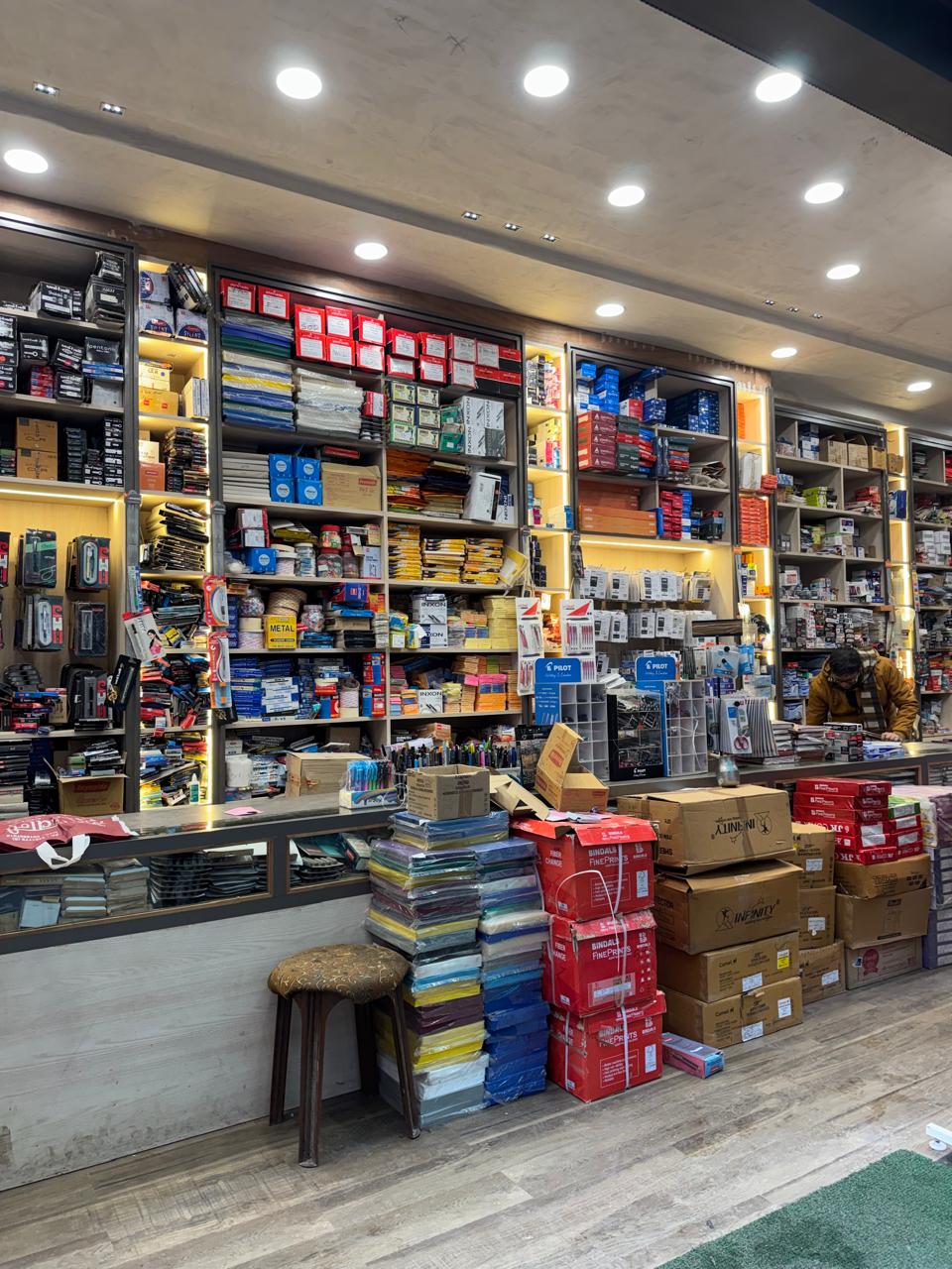 Puja Stationery full store view Varanasi